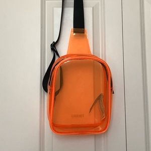 Forever21 Neon Orange One Strap BackPack